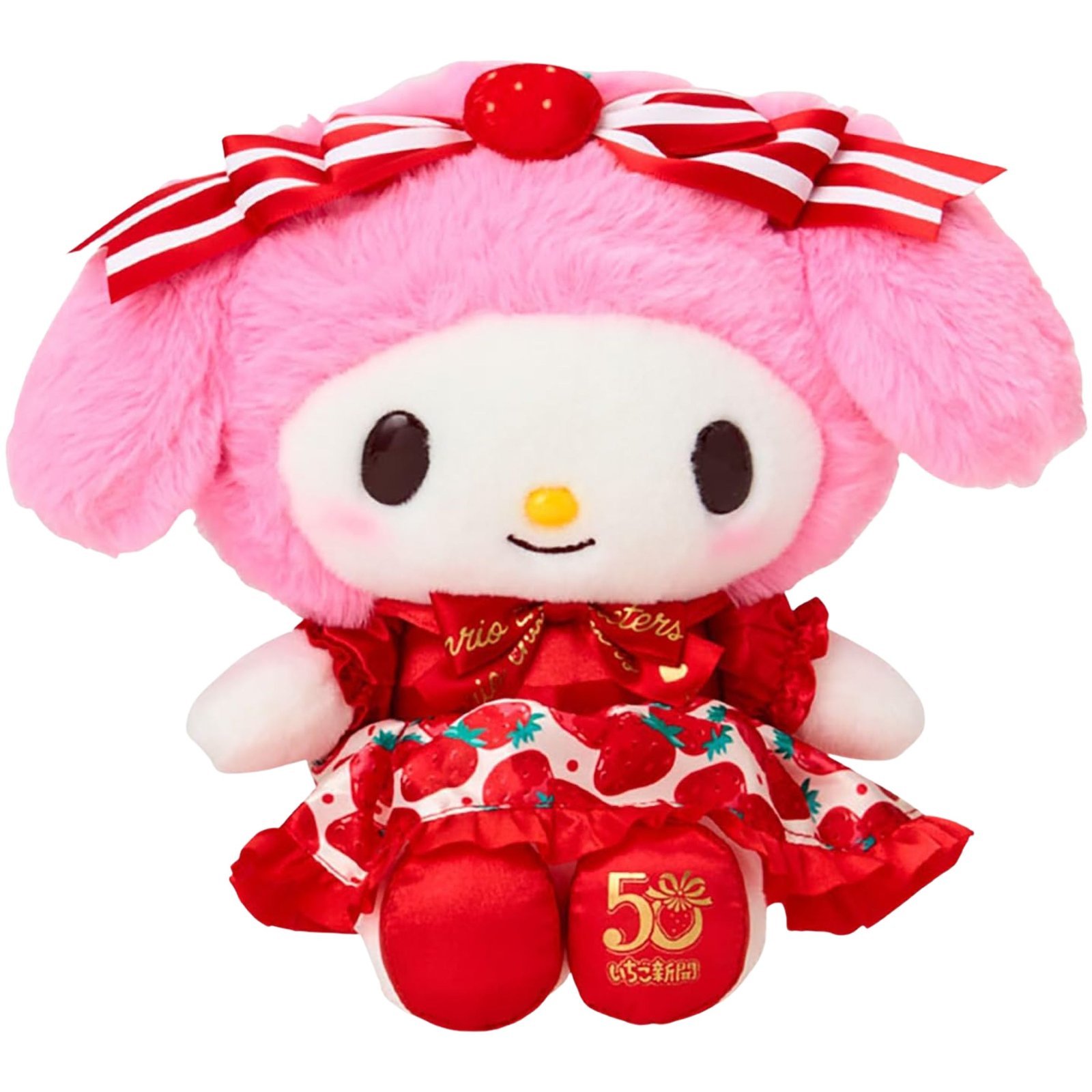 My Melody Strawberry 50th Anniversary Plushie - M Size